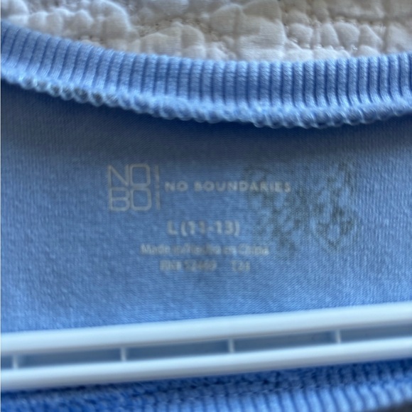 No Boundaries Light Blue Knit Top - Picture 3 of 3